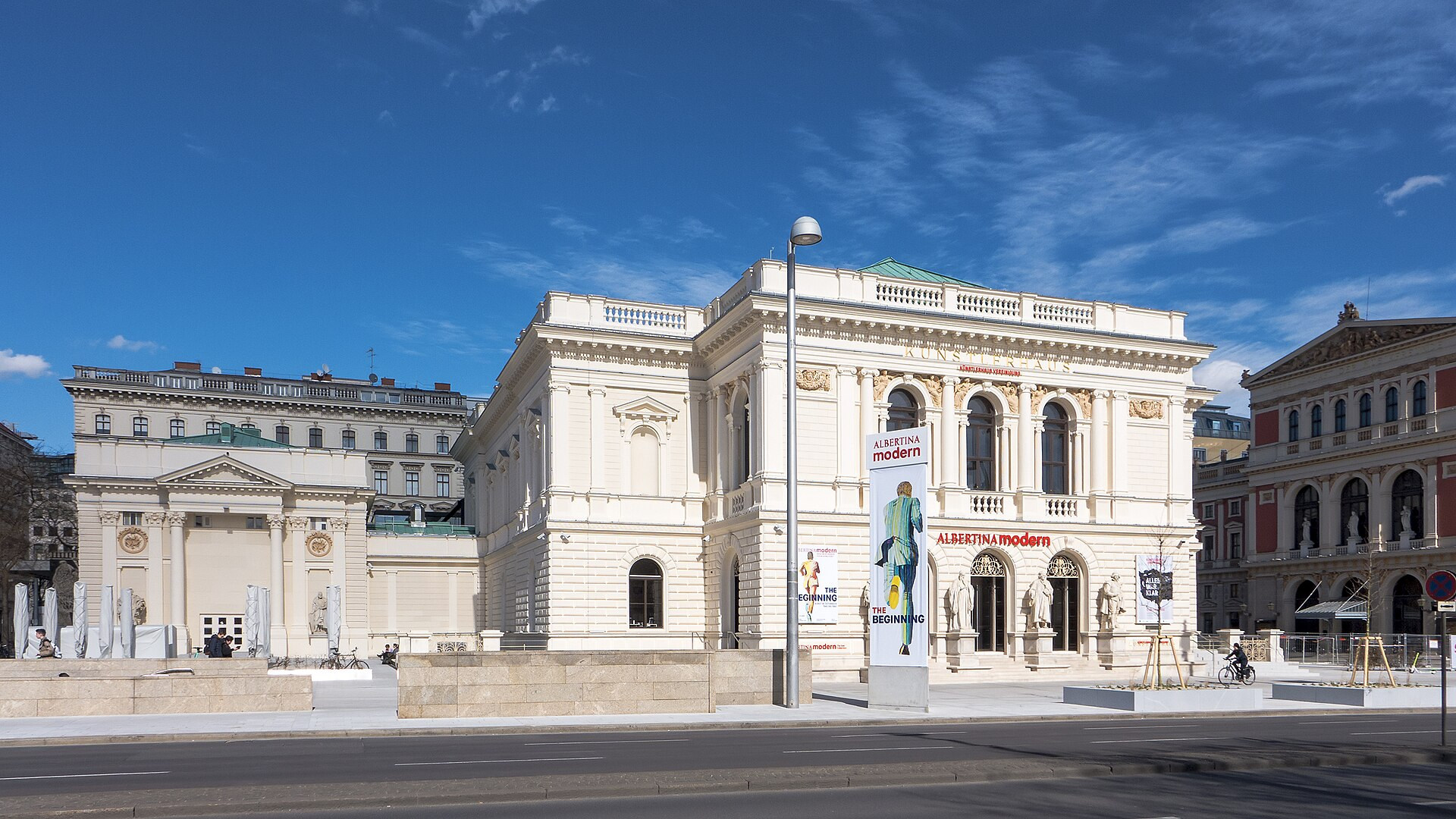 The Künstlerhaus façade at Karlsplatz, home to ALBERTINA MODERN