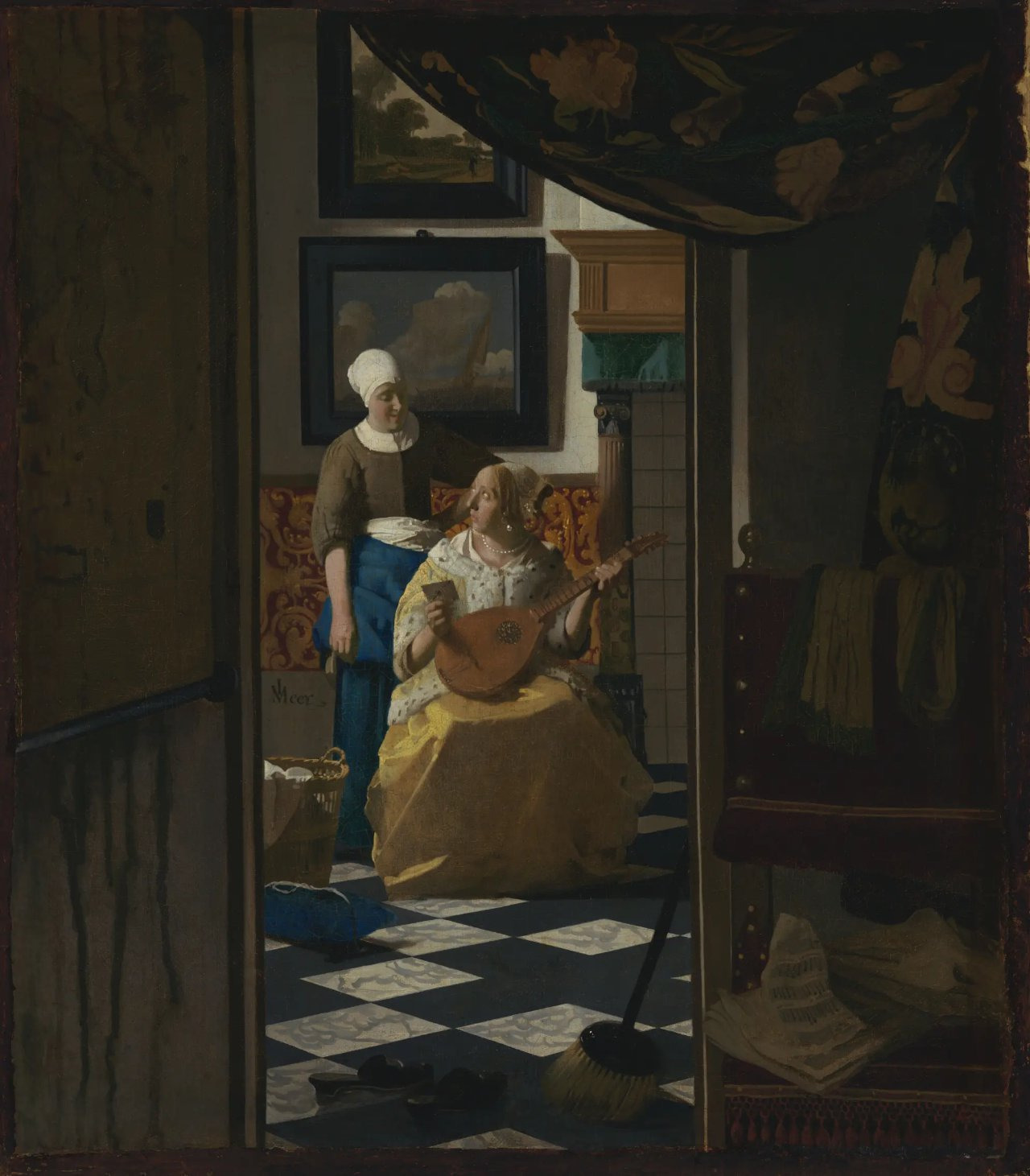 The Love Letter by Johannes Vermeer