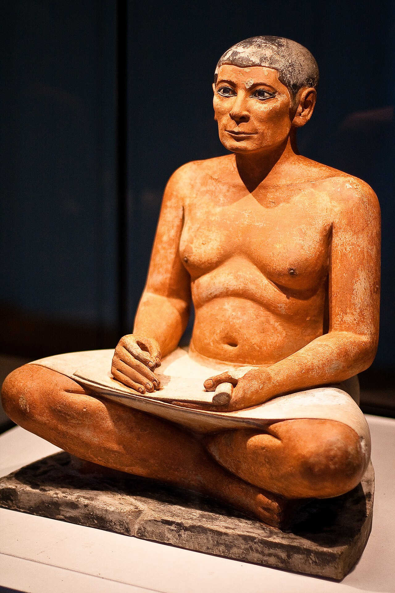 The Seated Scribe by Unknown Egyptian sculptor