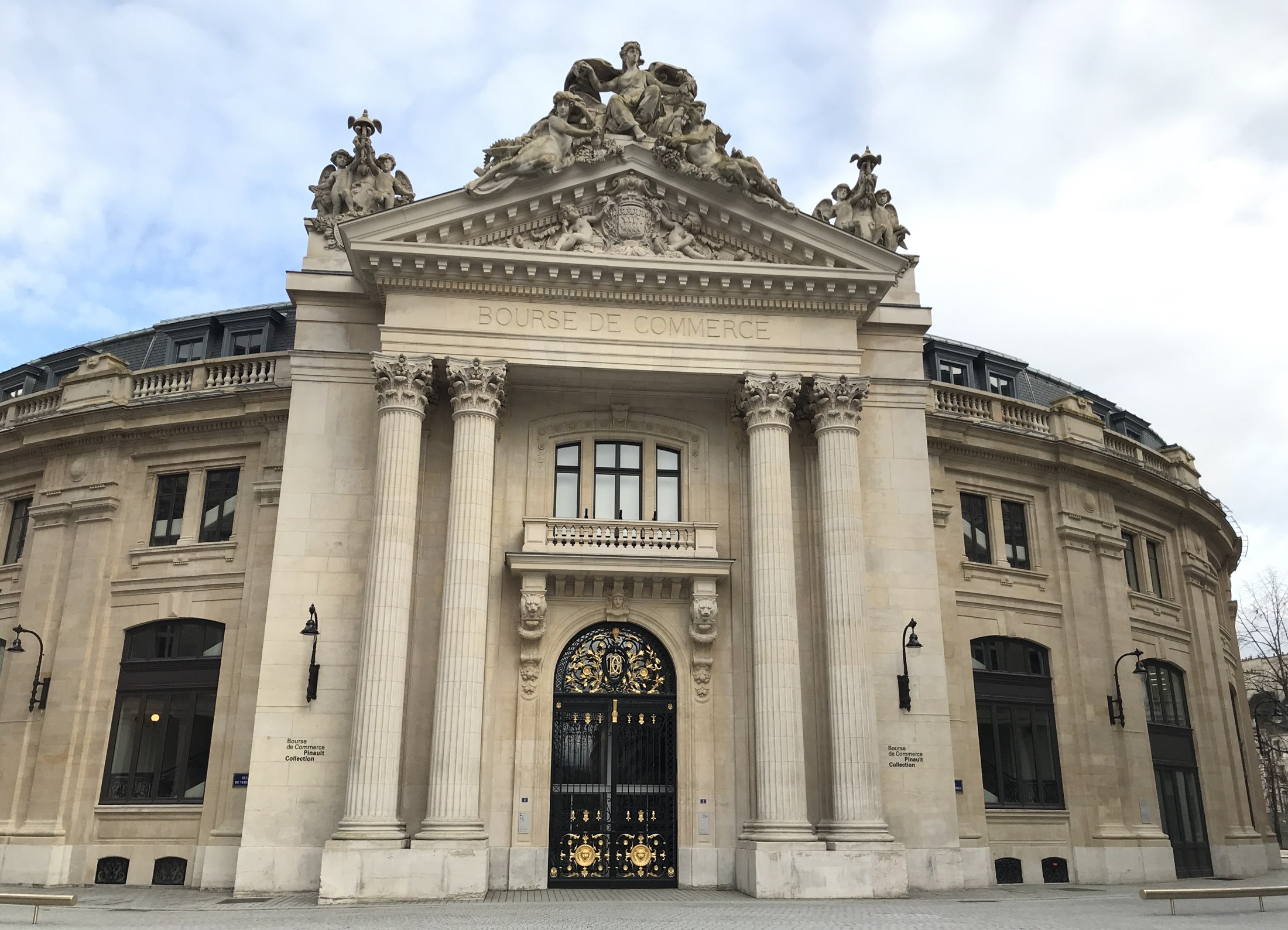 Historic entrance to the Bourse de Commerce