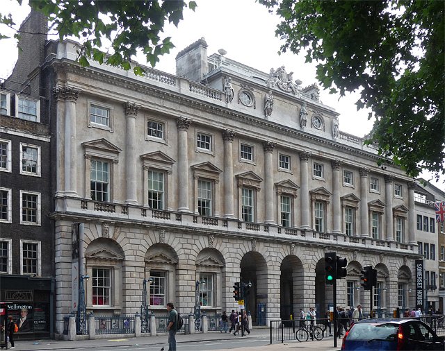 Somerset House’s Strand façade, home to the Courtauld Gallery.