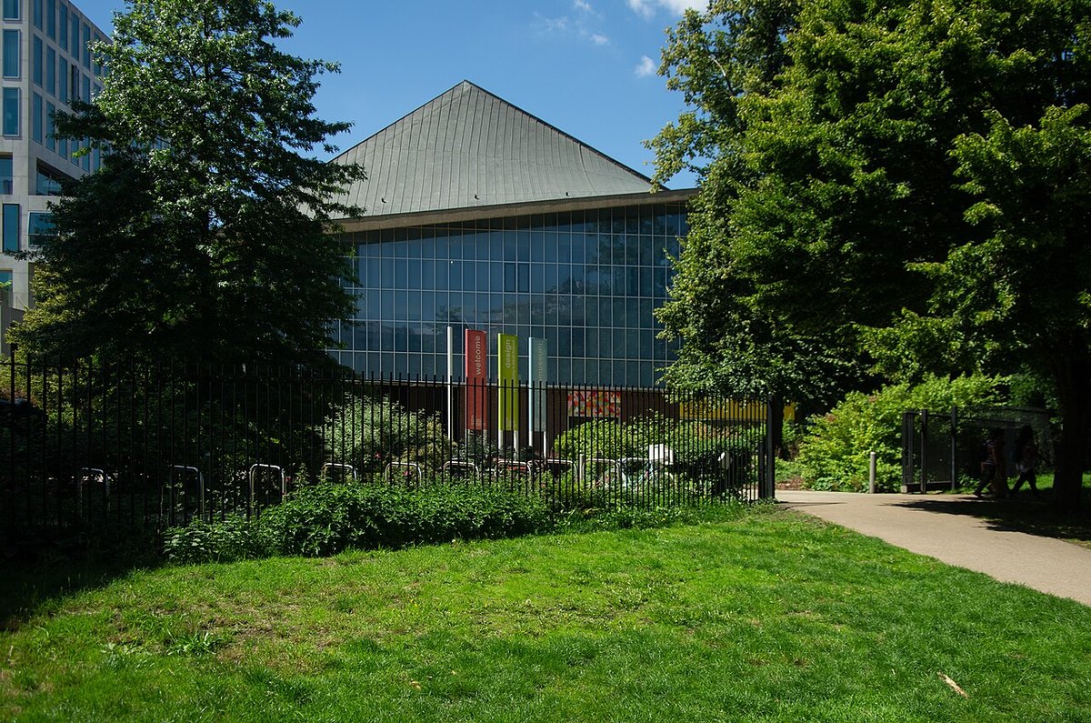 The Design Museum behind its garden in Kensington.