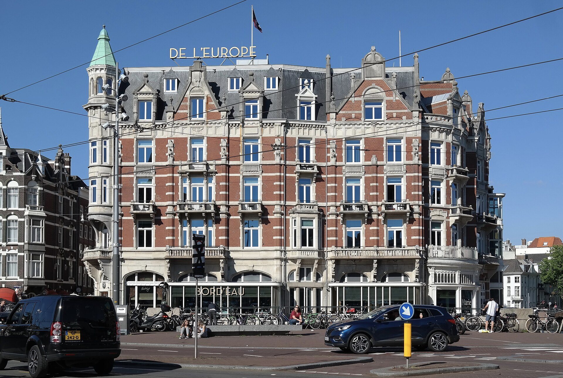 Hotel De L'Europe on the Amstel in central Amsterdam.