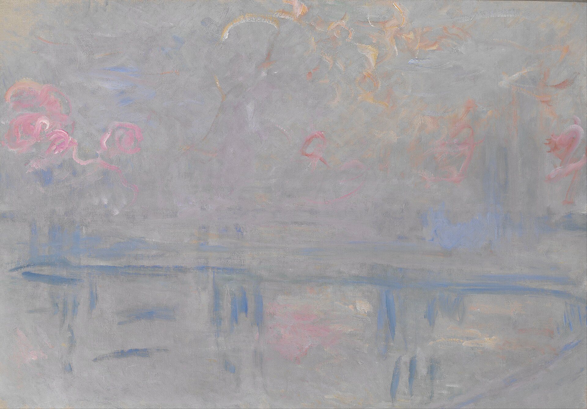 Claude Monet's Charing Cross Bridge, one of the Thames views he painted from the Savoy.