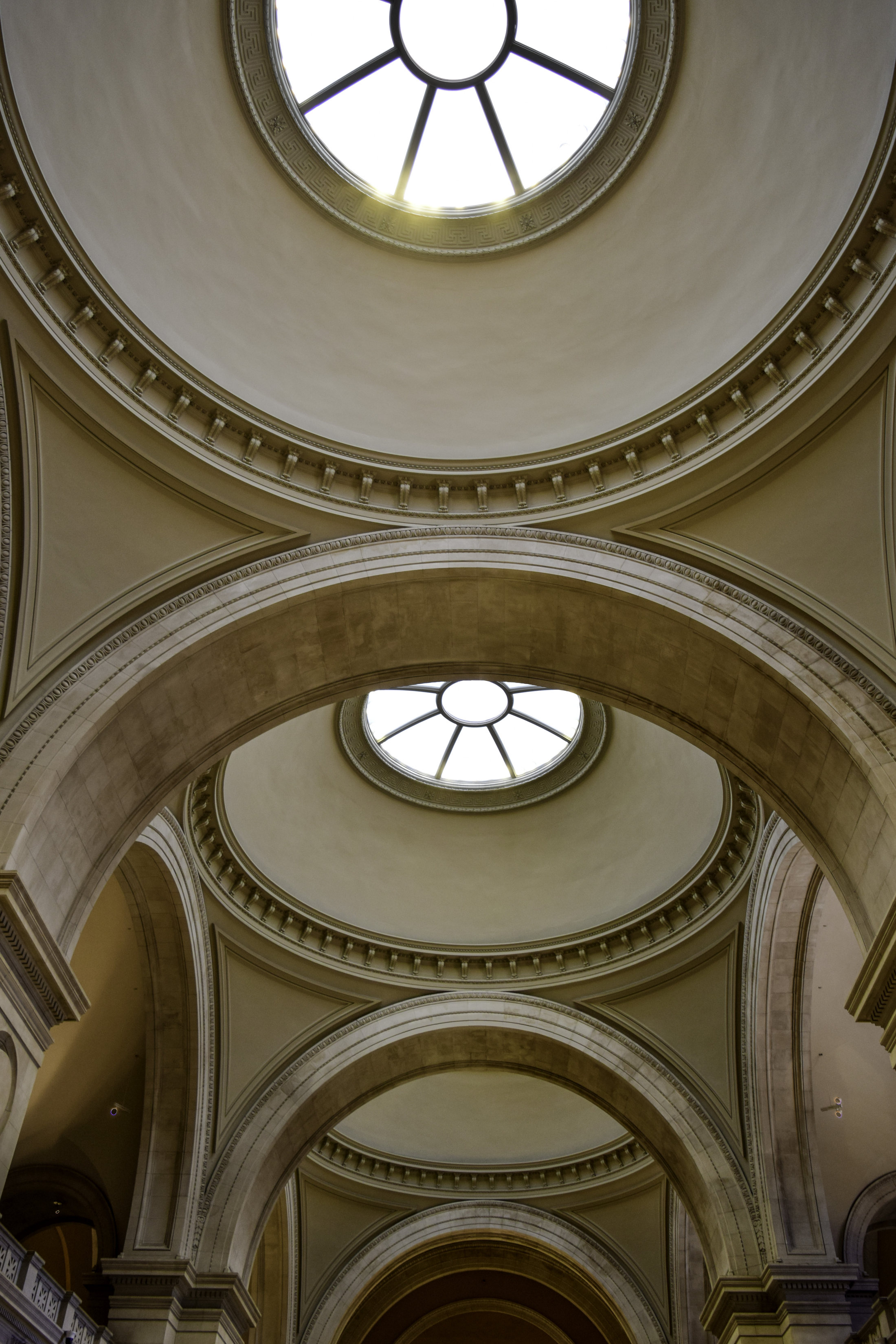 Domed ceiling and arches inside the Metropolitan Museum of Art Great Hall