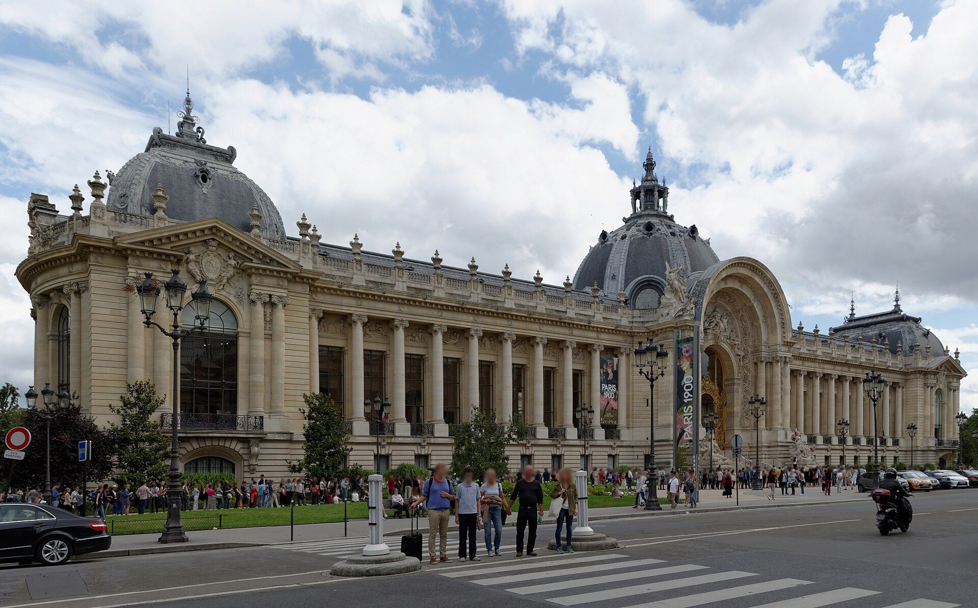 The Petit Palais’s ornate main façade and domed entrance