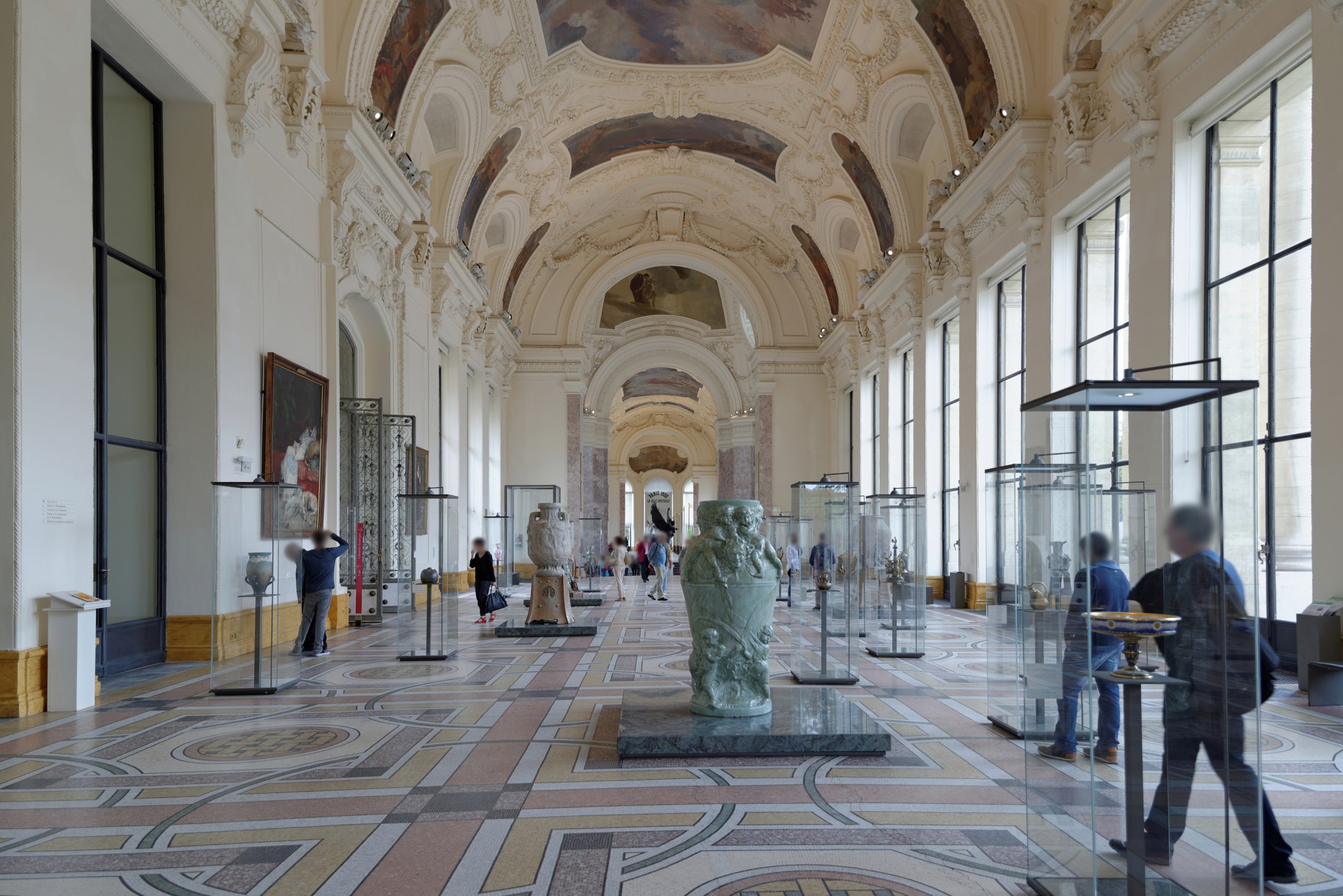 Grand gallery inside the Petit Palais